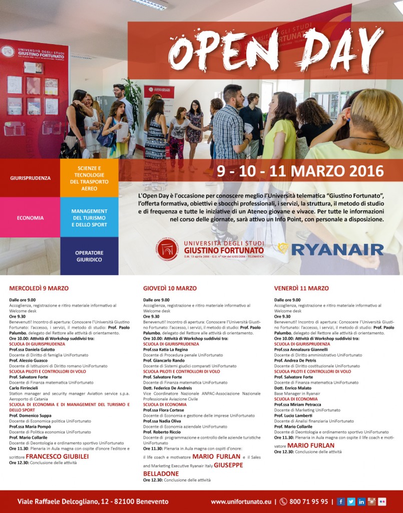 Open Day - Programma Workshop